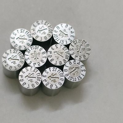 OPITZ タイプ日付インサート - SUS420ステンレス鋼 調節可能モールドスタンプ